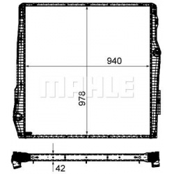 Aušinimo radiatorius
                                MAHLE                                CR 2093 000P, MAHLE, CR2093000P, a