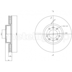 stabdžių diskas (1vnt)
                                METELLI                                                23-1857C, MET