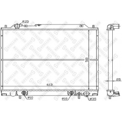 Aušinimo radiatorius
                                STELLOX                                10-25955-SX, STELLOX, 10-25955-S