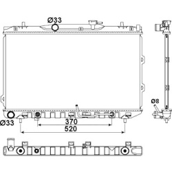 Aušinimo radiatorius
                                NRF                                                53162, NRF, 53162, a