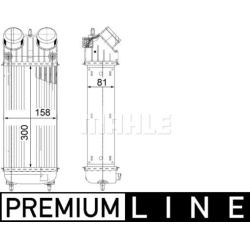 tarpinis suslėgto oro aušintuvas, kompresorius BEHR *** PREMIUM LINE ***
                                MAHLE             