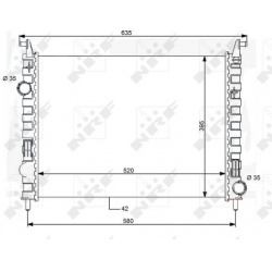 Aušinimo radiatorius
                                NRF                                                59120, NRF, 59120, a