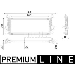 Tarpinis suslėgto oro aušintuvas, kompresorius BEHR *** PREMIUM LINE ***
MAHLE