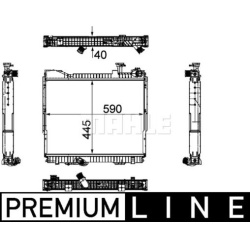 Aušinimo radiatorius
                                MAHLE                                                CR 1171 000P, MAHL