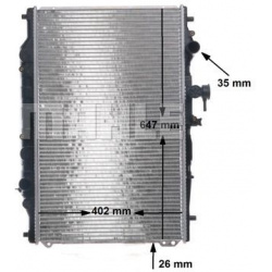 Aušinimo radiatorius
                                MAHLE                                                CR 160 000S, MAHLE