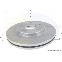 stabdžių diskas (1vnt) Comline
                                ADC0150V, COMLINE, ADC0150V, auto detalė