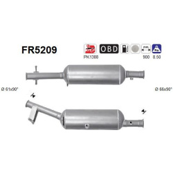 DPF, kietųjų dalelių filtras
                                FR5209, AS, FR5209, auto detalė