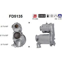 DPF, kietųjų dalelių filtras
                                                FD5135, AS, FD5135, auto detalė