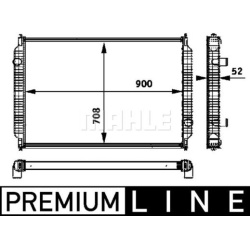 Aušinimo radiatorius
                                MAHLE                                                CR 720 000P, MAHLE