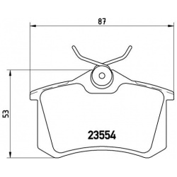 Stabdžių trinkelių rinkinys, diskinis stabdys XTRA LINE
                                BREMBO                            