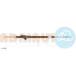 trosas, stovėjimo stabdys
                                ADRIAUTO                                41.0208, ADRIAUTO, 410208,