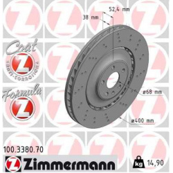 stabdžių diskas (1vnt) FORMULA Z
                                ZIMMERMANN                                                
