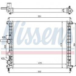 Aušinimo radiatorius
                                NISSENS                                617848, NISSENS, 617848, auto de