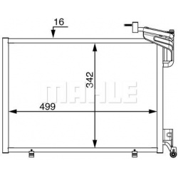 kondensatorius, oro kondicionierius BEHR
                                MAHLE                                               
