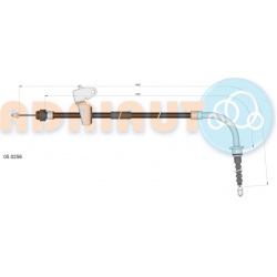 trosas, stovėjimo stabdys
                                ADRIAUTO                                                05.0256, A