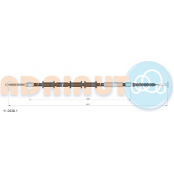 trosas, stovėjimo stabdys
ADRIAUTO 11.0239.1, ADRIAUTO, 11023