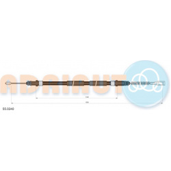 trosas, stovėjimo stabdys
                                ADRIAUTO                                                55.0240, A