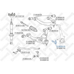 vairo traukės antgalis
STELLOX 51-00266-SX, S