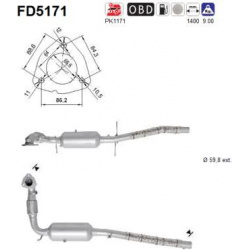 DPF, kietųjų dalelių filtras
FD5171, AS, FD5171, auto detalė