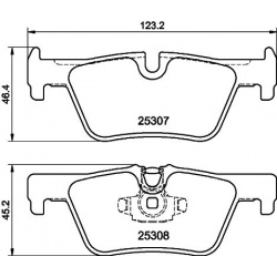 stabdžių trinkelių rinkinys, diskinis stabdys
                                MINTEX                                      