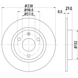 stabdžių diskas (1vnt)
MINTEX MDC401, Nenuro