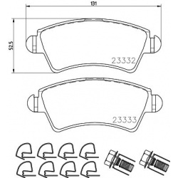 stabdžių trinkelių rinkinys, diskinis stabdys
MINTEX