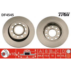stabdžių diskas (1vnt)
                                TRW                                DF4545, TRW, DF4545, auto detalė