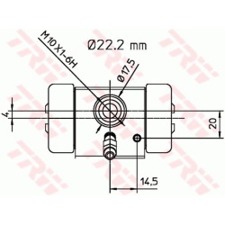 rato stabdžių cilindras
                                TRW                                BWH255, TRW, BWH255, auto detal�