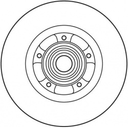 stabdžių diskas (1vnt) TRW SINGLE
                                DF6044BS, TRW, DF6044BS, auto detalė