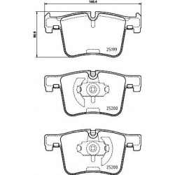 stabdžių trinkelių rinkinys, diskinis stabdys
                                MINTEX                                      