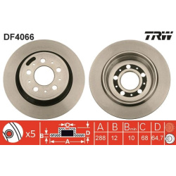 stabdžių diskas (1vnt)
                                TRW                                DF4066, TRW, DF4066, auto detalė