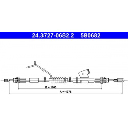 Trosas, stovėjimo stabdys
                                ATE                                                24.3727-0682.2,