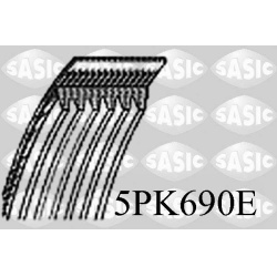 V formos rumbuoti diržai
                                SASIC                                                5PK690E, Nenur