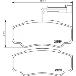 stabdžių trinkelių rinkinys, diskinis stabdys
                                MINTEX                                MDB291