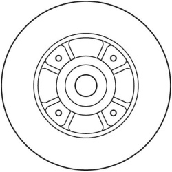 stabdžių diskas (1vnt) TRW SINGLE
                                DF2706BS, TRW, DF2706BS, auto detalė
