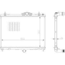 Aušinimo radiatorius
                                NRF                                                550027, NRF, 550027,