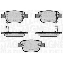 stabdžių trinkelių rinkinys, diskinis stabdys
                                MAGNETI MARELLI                             