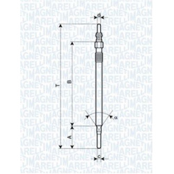 kaitinimo žvakė
                                MAGNETI MARELLI                                062900062304, MAGNETI MARELL