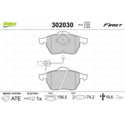 stabdžių trinkelių rinkinys, diskinis stabdys ESSENTIAL
                                VALEO                             