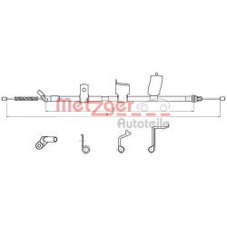 trosas, stovėjimo stabdys
                                METZGER                                                17.0325, Ne