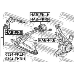pakabos svirtis
                                FEBEST                                0324-FKLH, Nenurodytas gamintojas, 0324