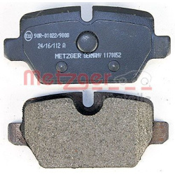 stabdžių trinkelių rinkinys, diskinis stabdys
                                METZGER                                11700