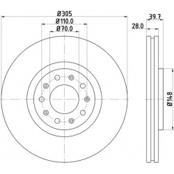 stabdžių diskas (1vnt)
                                MINTEX                                                MDC2157, Nenur