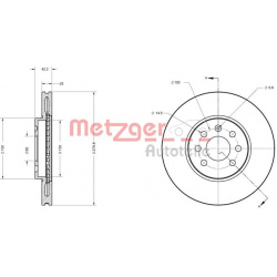 stabdžių diskas (1vnt)
                                METZGER                                                6110193, Nenu