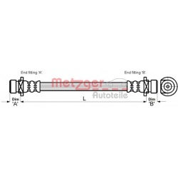 stabdžių žarnelė
                                METZGER                                                4115159, Nenurody
