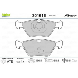 stabdžių trinkelių rinkinys, diskinis stabdys ESSENTIAL
                                VALEO                             
