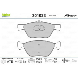 stabdžių trinkelių rinkinys, diskinis stabdys ESSENTIAL
                                VALEO                             