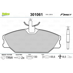stabdžių trinkelių rinkinys, diskinis stabdys ESSENTIAL
                                VALEO                             
