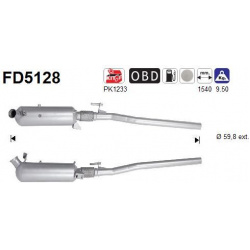DPF, kietųjų dalelių filtras
                                                FD5128, AS, FD5128, auto detalė