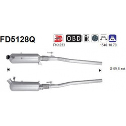 DPF, kietųjų dalelių filtras
                                                FD5128Q, AS, FD5128Q, auto detalė